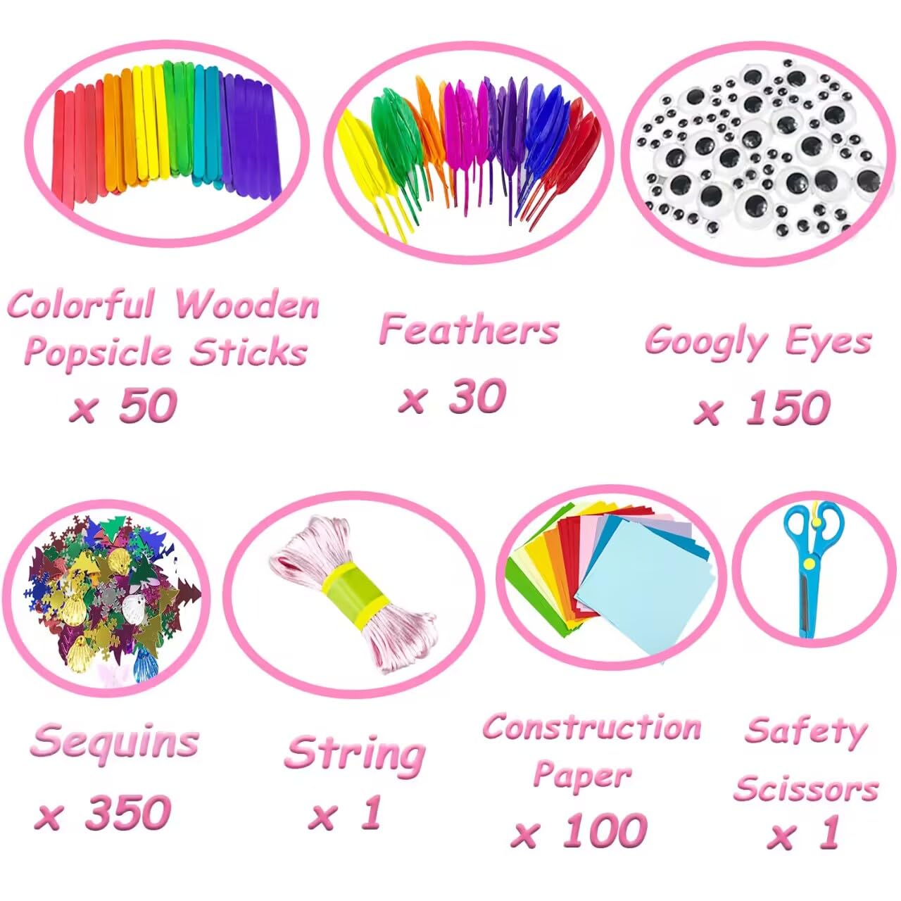 3000 pieces craft kit children DIY arts and crafts craft supplies for crafting pipe cleaners googly eyes beads creative scrapbooking