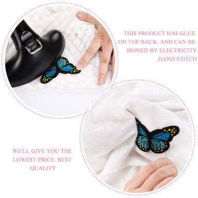 28 patchs de papillons à repasser