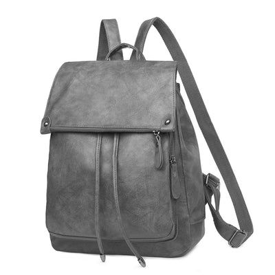 Small Elegant Modern Backpack, PU Leather Anti-Theft Backpack Waterproof City Backpack