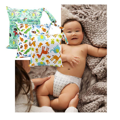 Sac humide, sac à couches 3 Pièces, Sac Organisateur Lavable