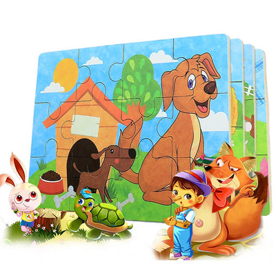 Children's puzzle 64 pieces puzzle for children puzzle four levels of difficulty