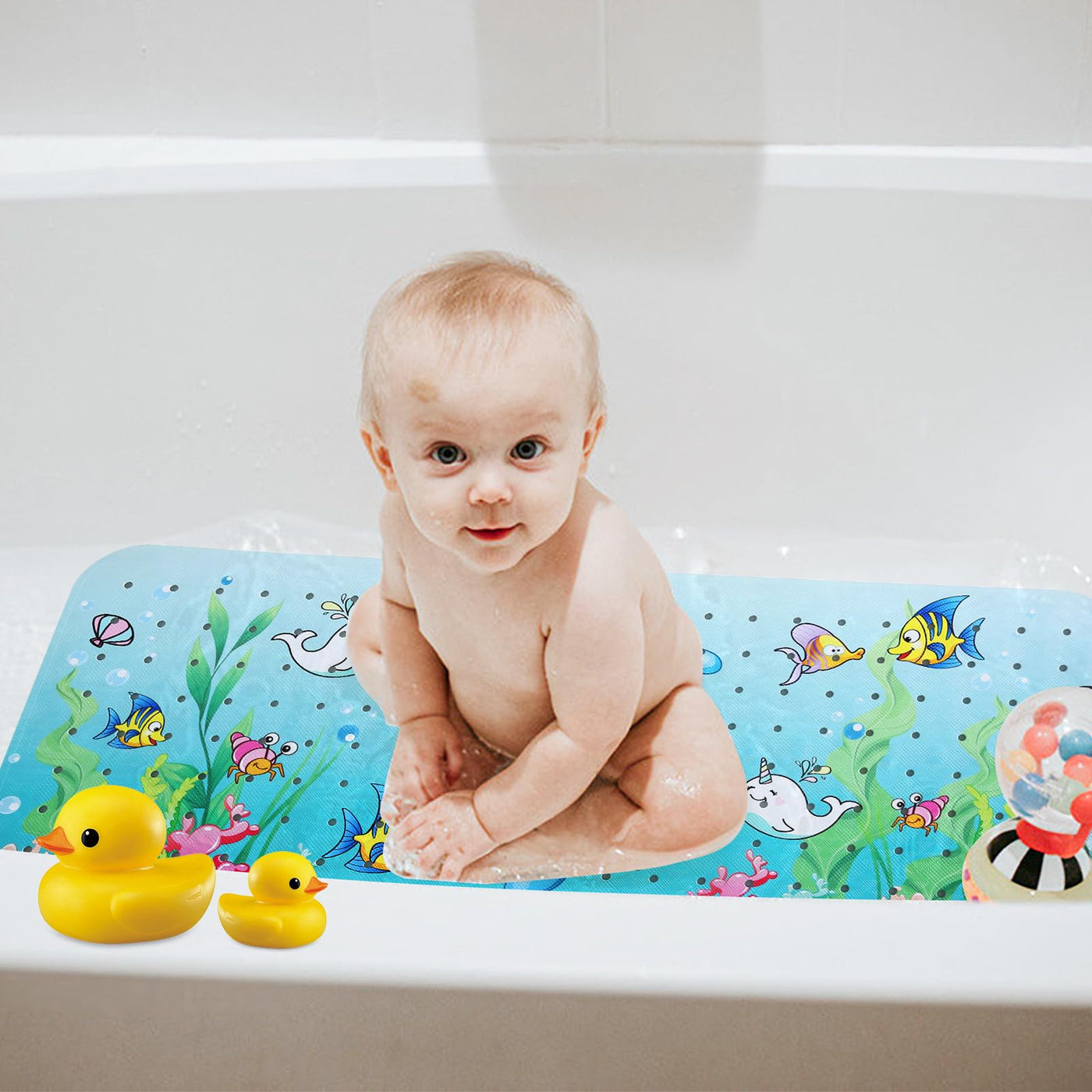 Children's bath mat, non-slip shower mat