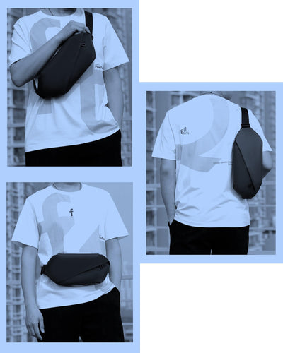 Large Fanny Pack-PU Leather Waterproof Sport Travel Travel Jogging Belly Bag Waterproof Hiking Anti-theft Elegant