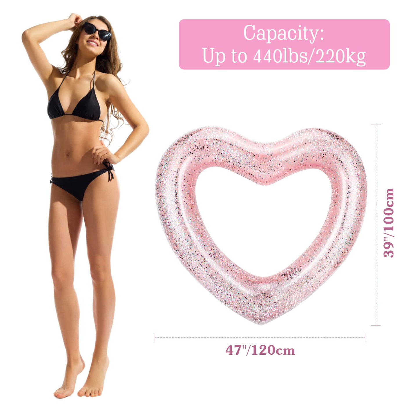 Anneau de Natation Gonflable Eau de Piscine