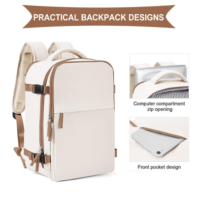 Sac à dos pour avion Bagage à main Sac à dos Cabine Sac à dos étanche pour ordinateur portable Sac à dos de voyage