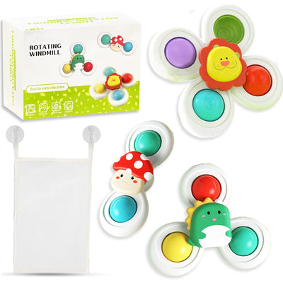 Suction cup toy - bath toy baby set with storage bag