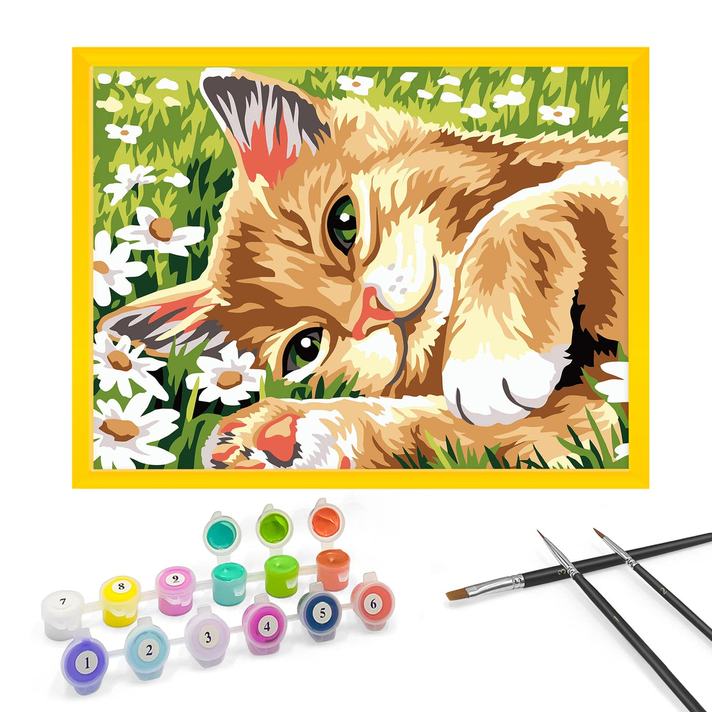 Peinture par numéros pour enfants avec cadre