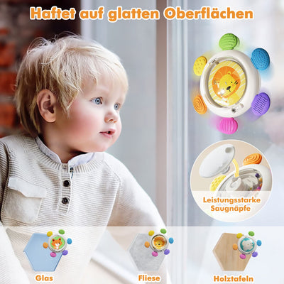 Saugnapf Spielzeug Baby 3 Stück sensorische Spinner Spielzeug für Baby Spinnerei Spielzeug