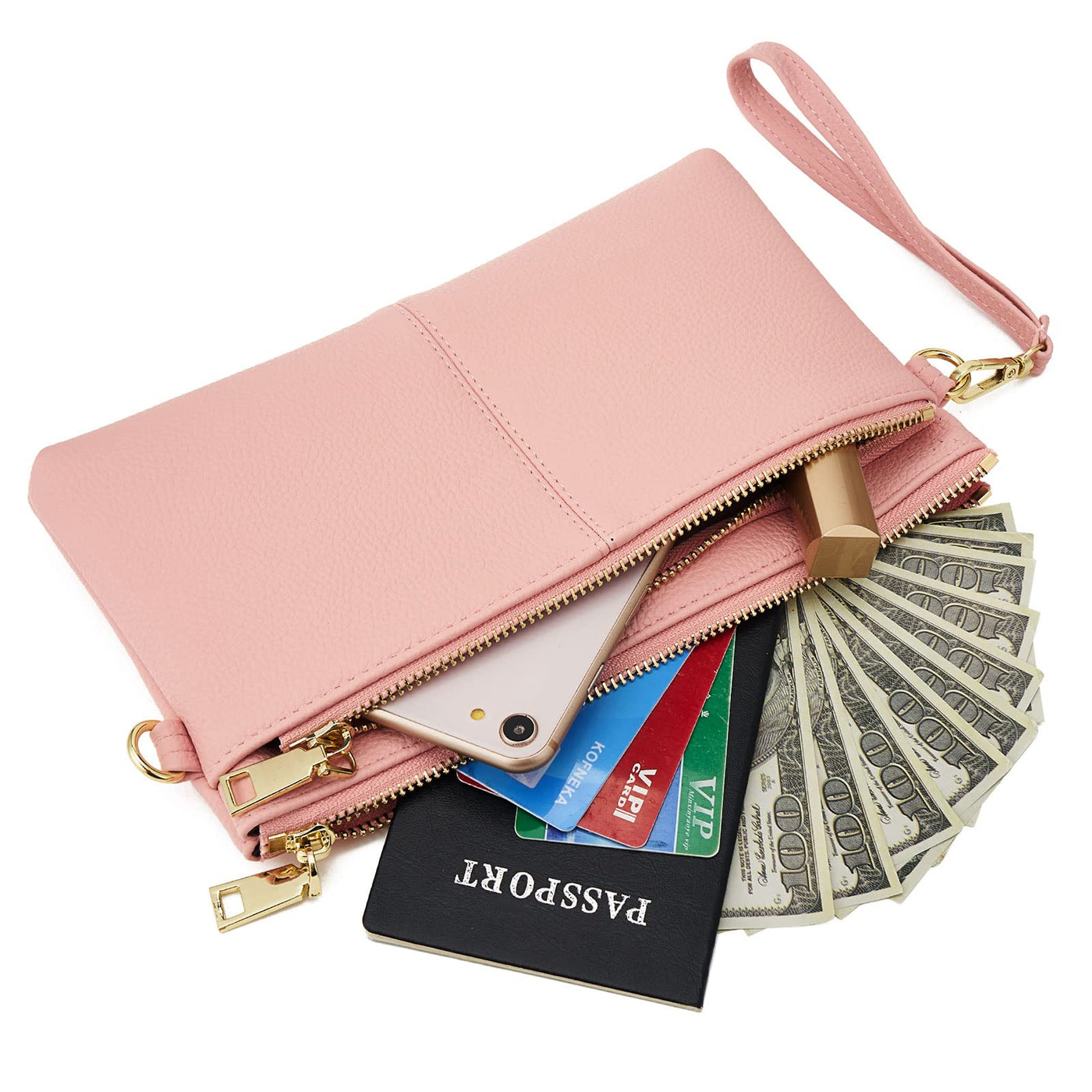 Small Triple Zipper Shoulder Bag