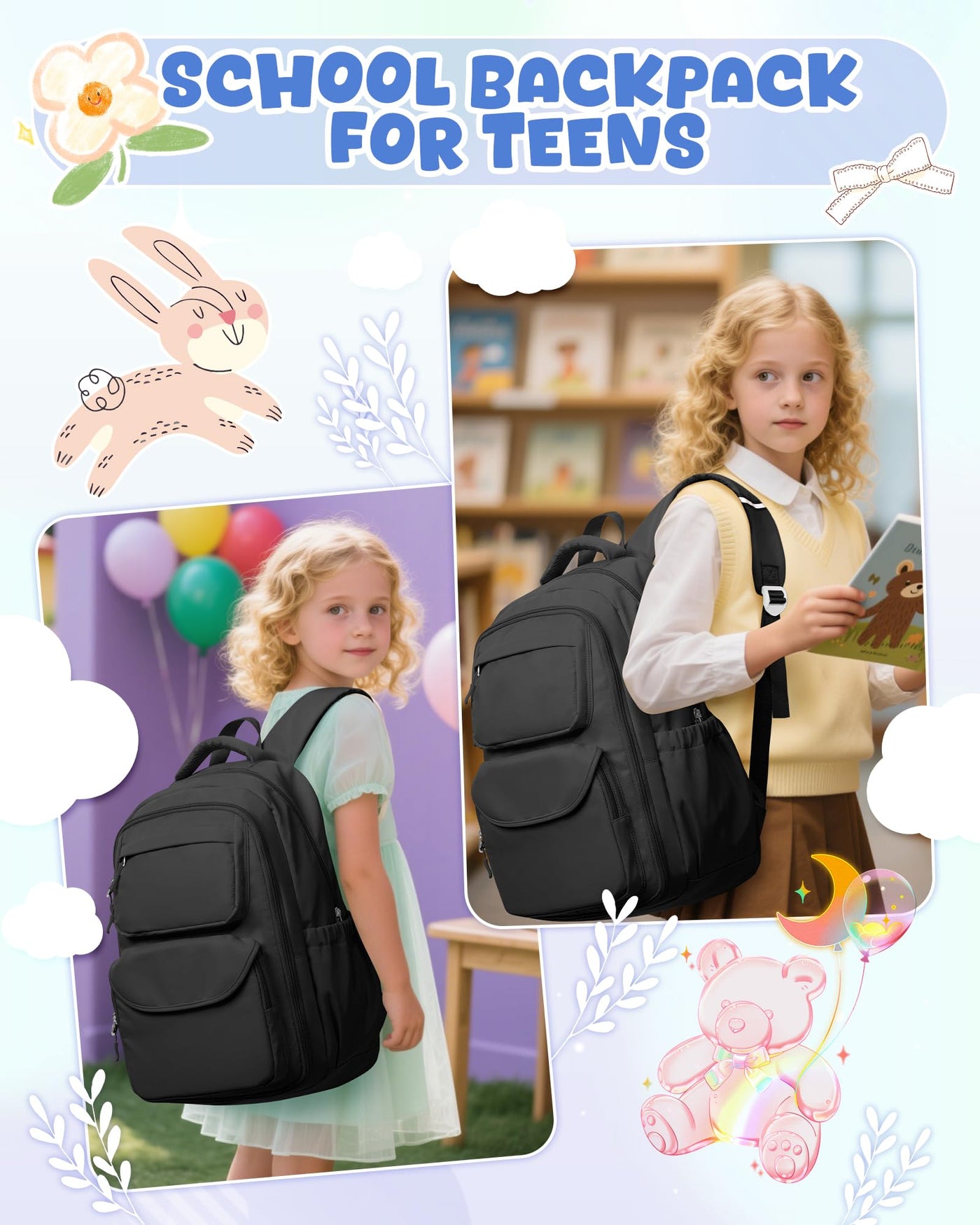 Lightweight School Backpack Teenager, Backpack Univcersity