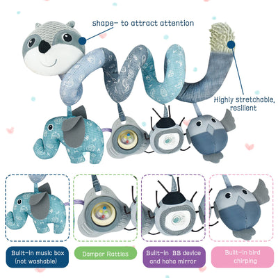 Kinderwagen Spielzeug für Babys - Spirale Kinderwagen hängen Spielzeug für Autositz & Baby mobile Kinderwagen Krippe