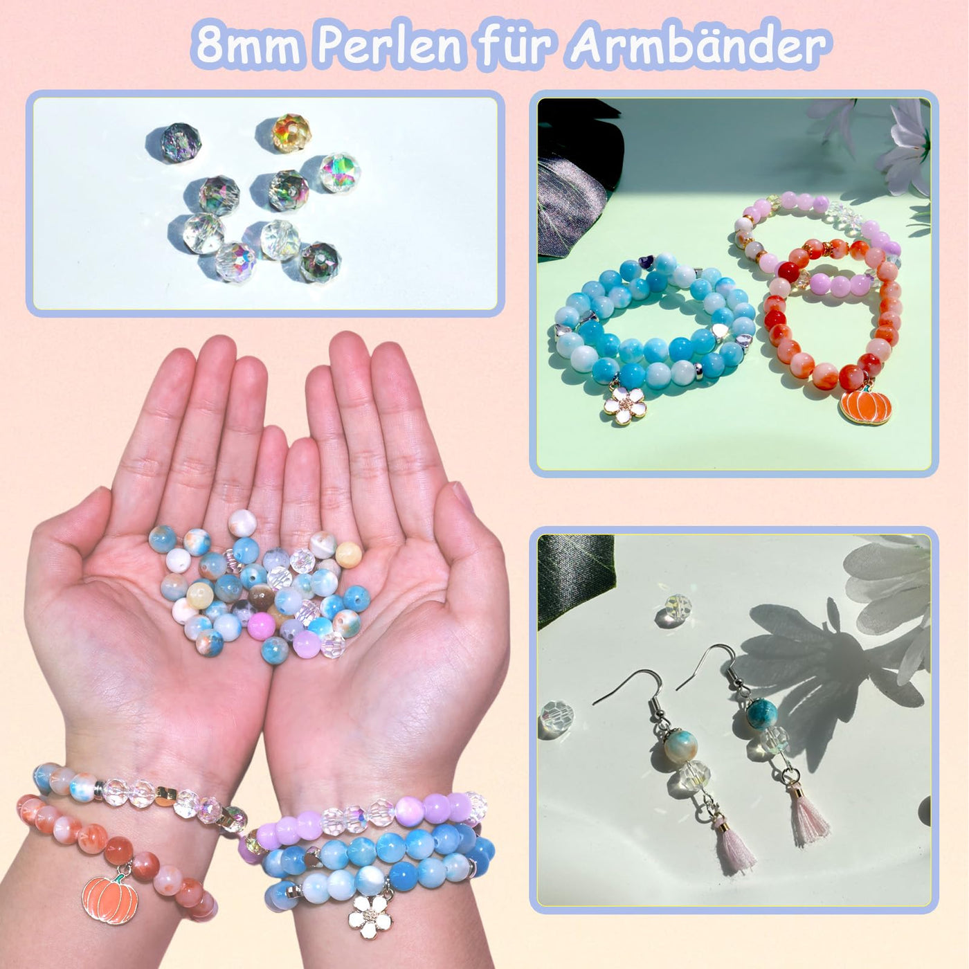 Precious Stones Beads for Bracelets