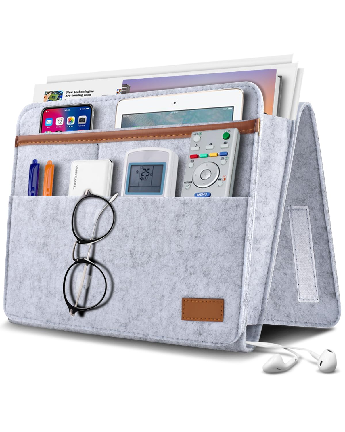 Bett Organizer Hook-in, Bett Tasche Hook-in dicken Filz Anti-Rutsch mit Schnalle