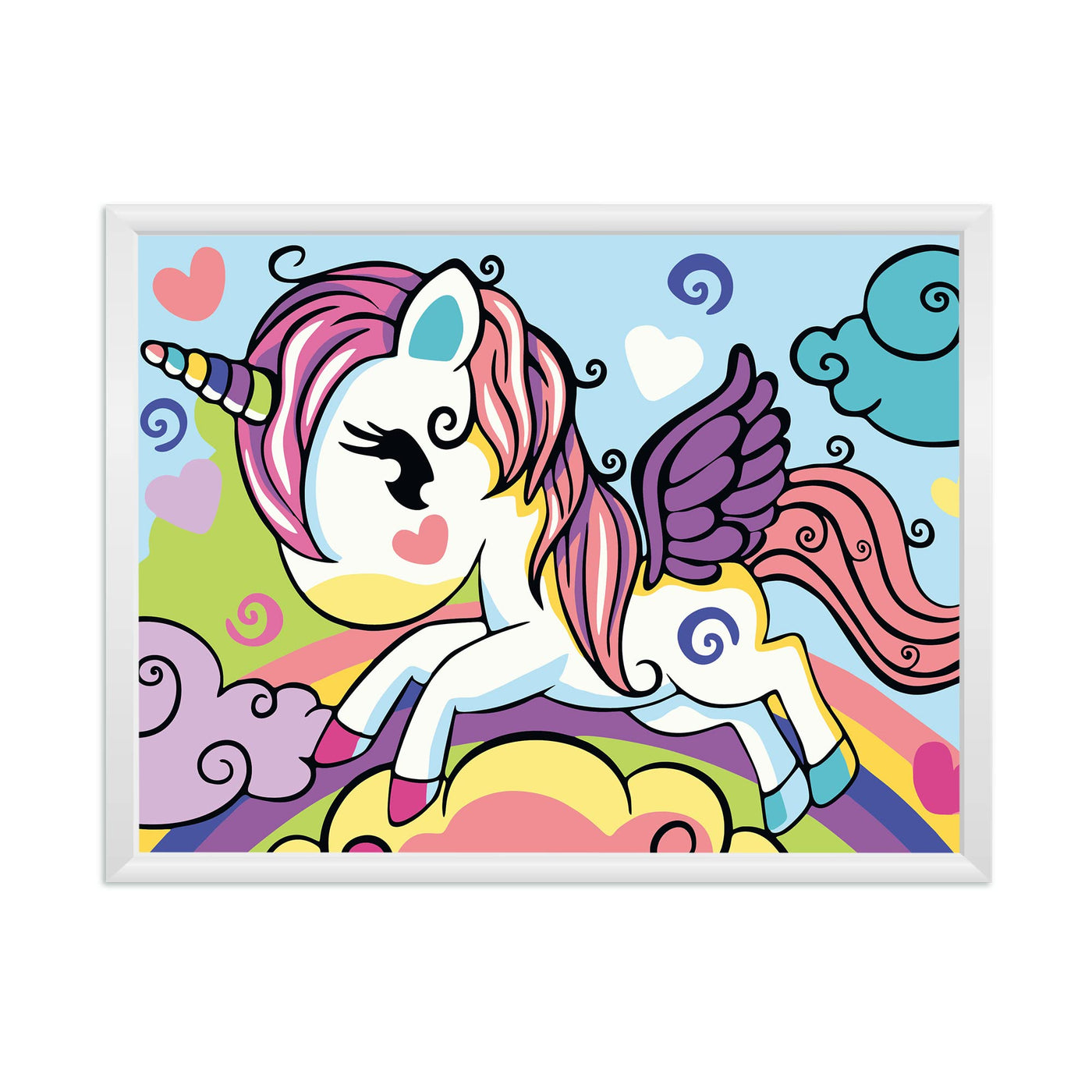 Peinture par numéros pour enfants avec cadre