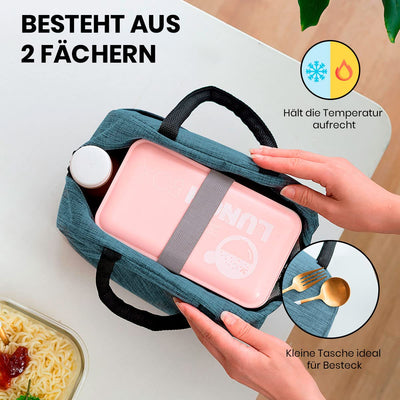 Kühltasche, Lunchbag, Thermotasche mit Folienfutter, isolierte Lunchbag