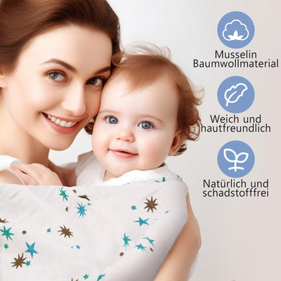 Coffret pour bébé, ensemble 7 en 1 : comprenant une grenouillère, une couverture, une couverture de sécurité, un bonnet pour bébé, des gants pour bébé, un noeud