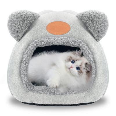 Lits chauds grotte pour chats Lits apaisants pour chats et petits chiens Dormir