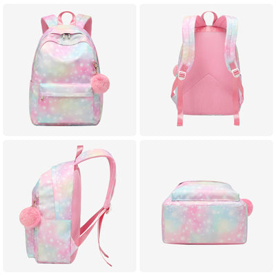 Kids School Backpack, Cute School Bags with Pretty Pendant