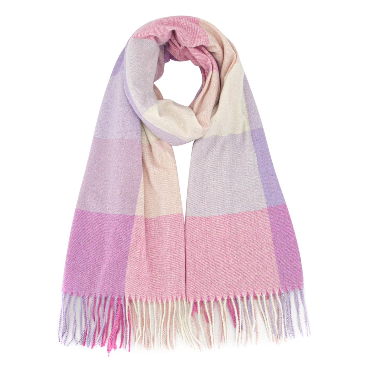 Plaid Warm blanket scarf for winter