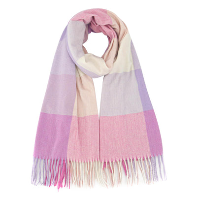 Plaid Warm blanket scarf for winter