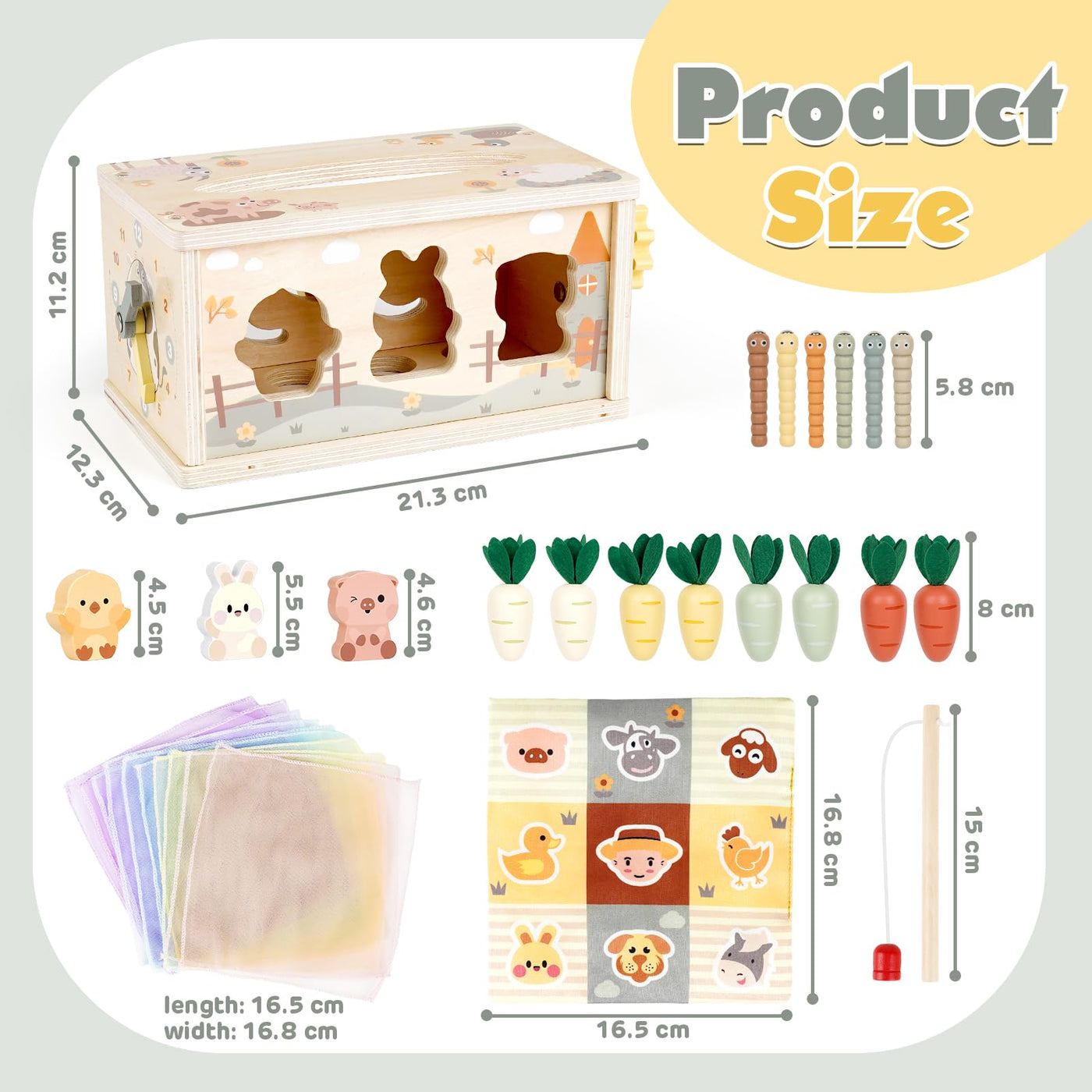6 in 1 Cloth Box Baby Toys from Motor Toys