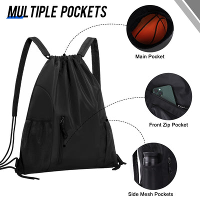 Drawstring Rucksack große Kapazität Gym Bag, wasserdicht Nylon Sporttasche