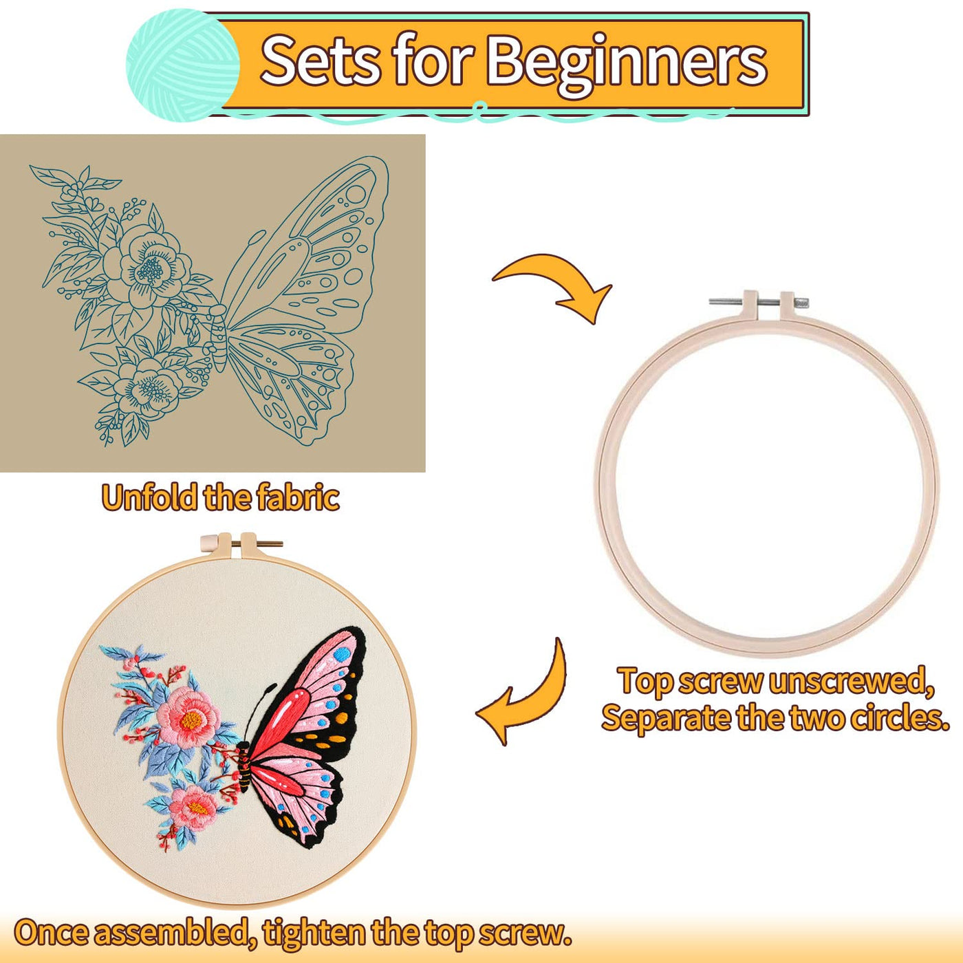 Embroidery Kit Embroidery Kit For Beginners DIY Cross Stitch