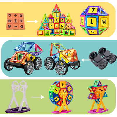 Jeu de blocs magnétiques Blocs magnétiques STEM