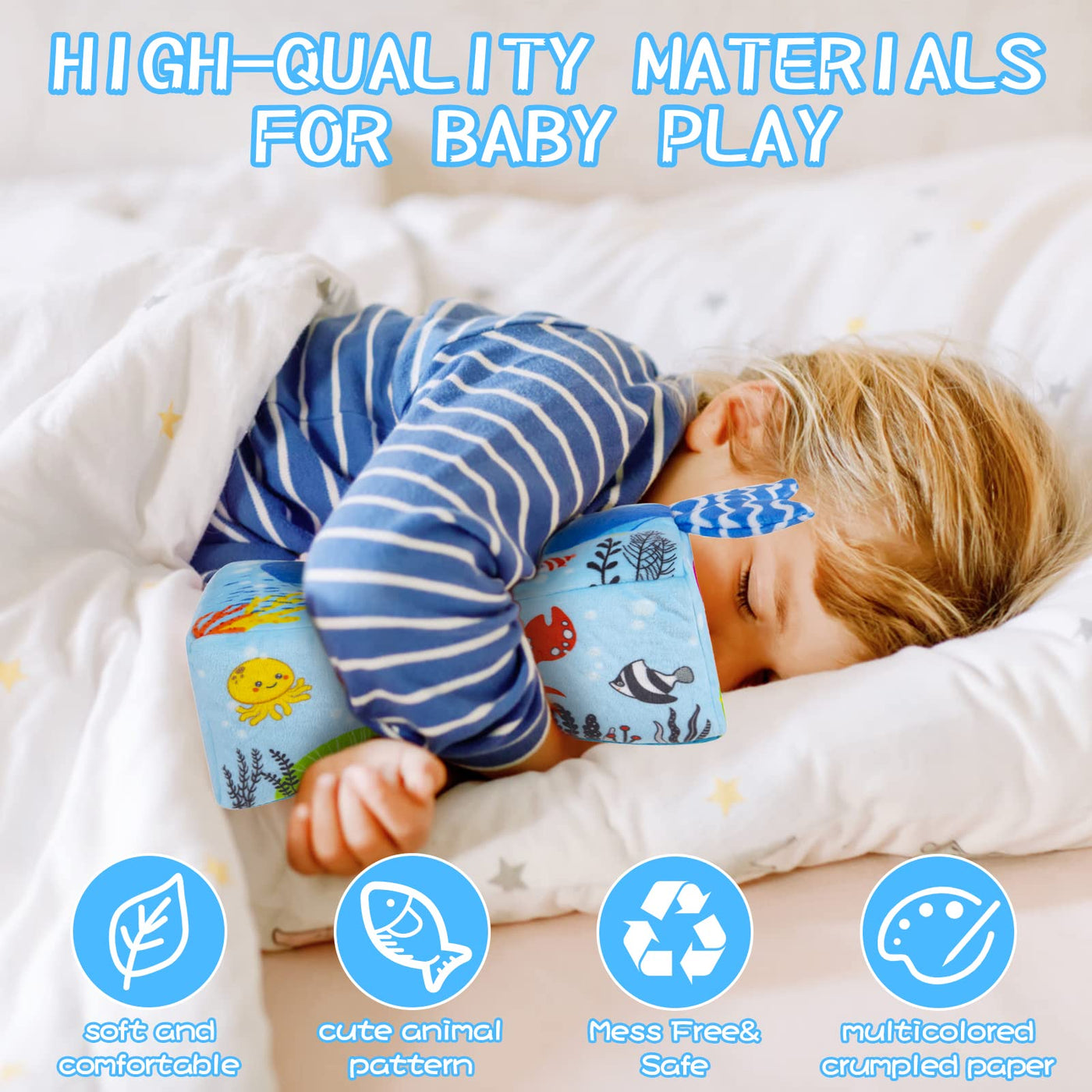 Tissue Box Baby Toys, Sensory Toys Baby Shark Tissue Box Toys