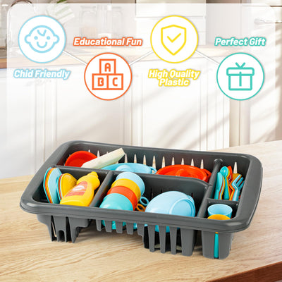 Set d'ustensiles de cuisine avec plus de 40 accessoires de cuisine pour enfants