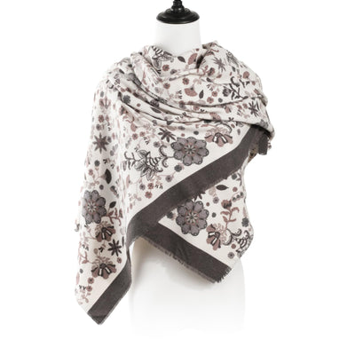 Scarves Soft Warm Stole Fall Winter Printed Long Scarf