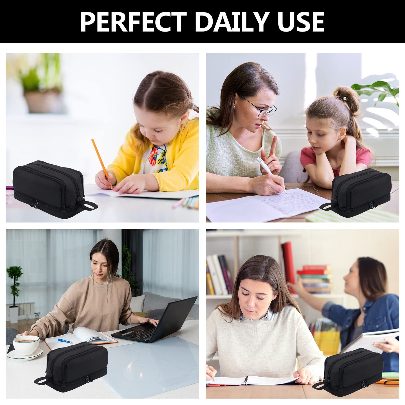 Pencil Case,4 Compartment Pencil Cases,Pencil Case Teenager,Large Capacity Pencil Case