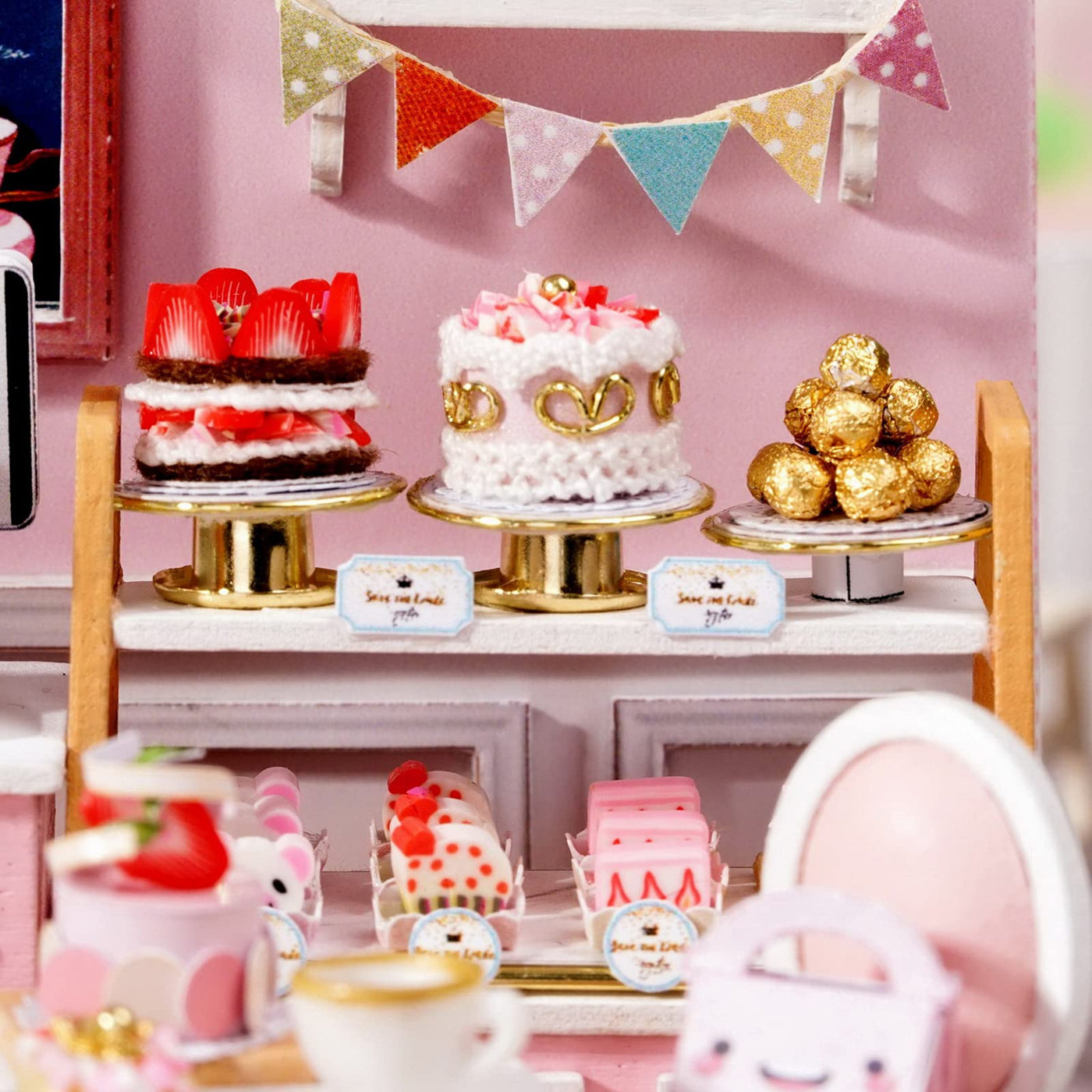 Kit de Maison de Poupée Maison Miniature BRICOLAGE Maison de Poupée Miniature avec Meubles Kit de Maquette de Maison Miniature