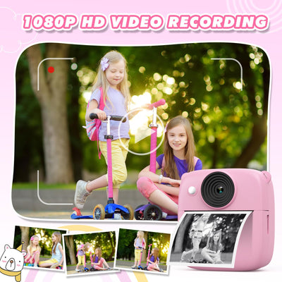 Kids camera instant camera, instant camera kids with card & printing paper