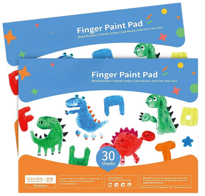 Finger painting pads for children, total, 2 pieces, painting accessories for toddlers