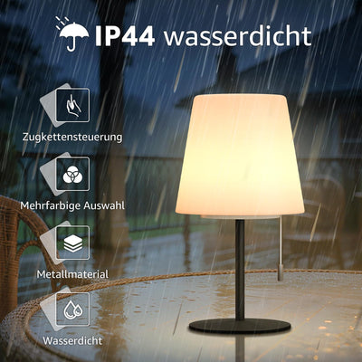 LED Outdoor Table Lamp with 8 Colors Cordless Lamp Table Lamp for outdoor garden bedroom camping