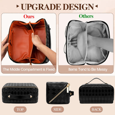 Cosmetic Bag Portable Travel Make-up Bag with Large Capacity Waterproof Organizer