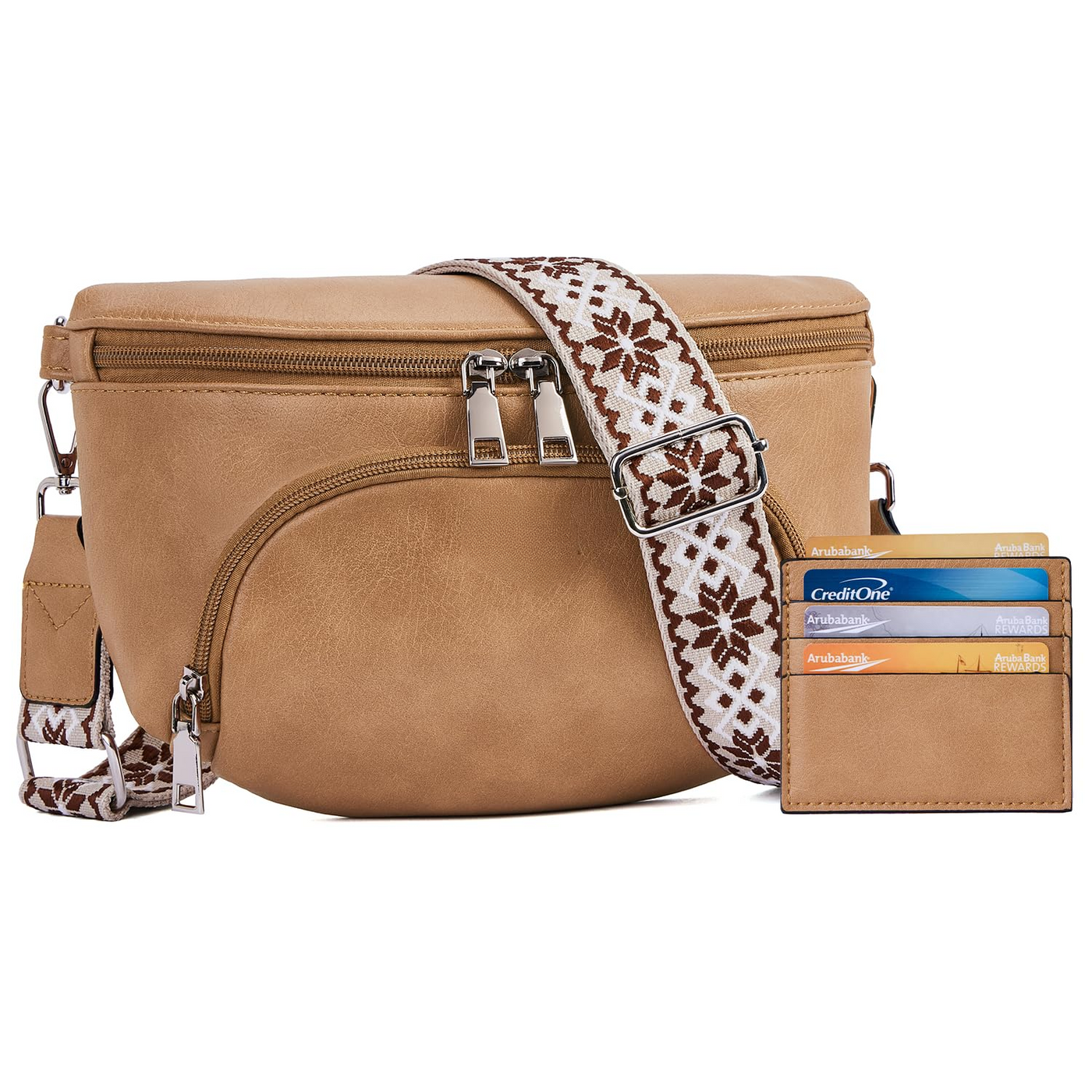 Sac à bandoulière, sac à bandoulière en cuir végétal, sac à bandoulière pour dames, pochette de poitrine avec fente pour carte et blocage RFID, détachable et ajustable