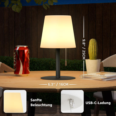 LED Rechargeable Battery Table Lamp Dimmable