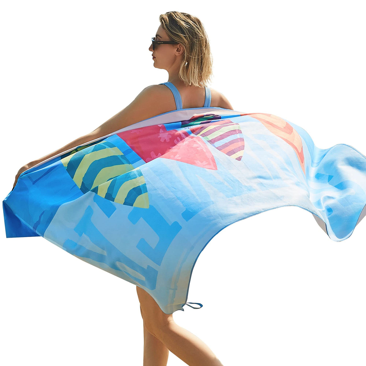 Serviette de plage Large, serviette en microfibre