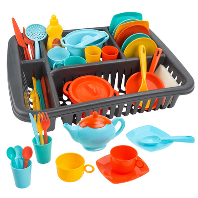 Set d'ustensiles de cuisine avec plus de 40 accessoires de cuisine pour enfants