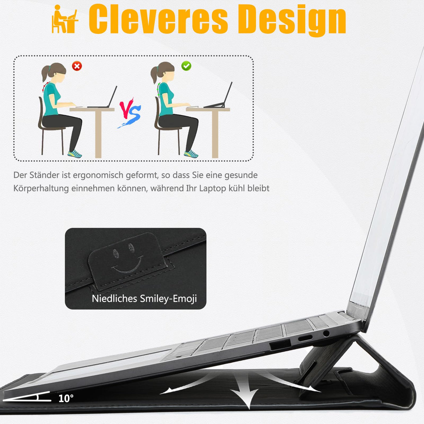 Housse pour ordinateur portable Housse pour ordinateur portable avec fonction de support