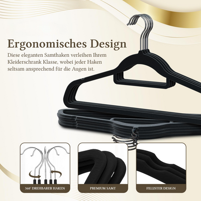 Velvet coat hanger Accessory holder