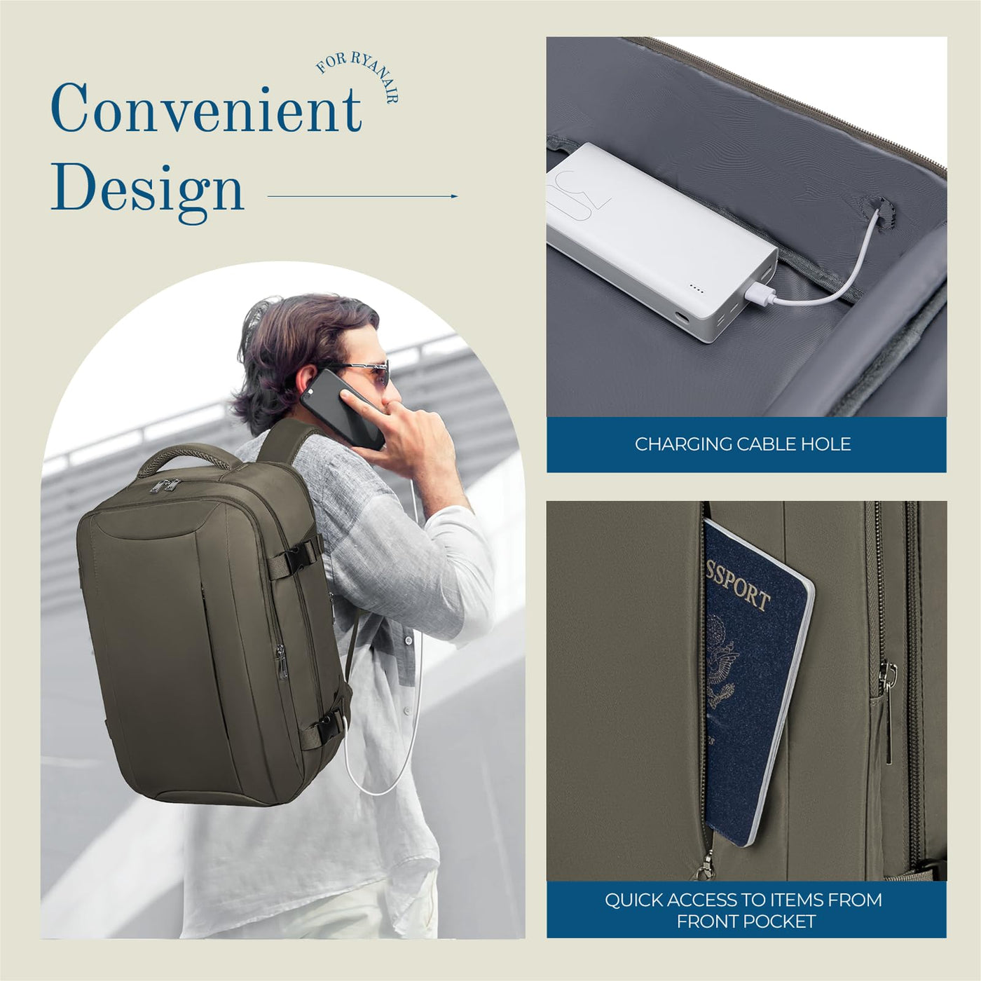 Bagages à main Sac à dos Sac à dos de voyage Bagages de cabine