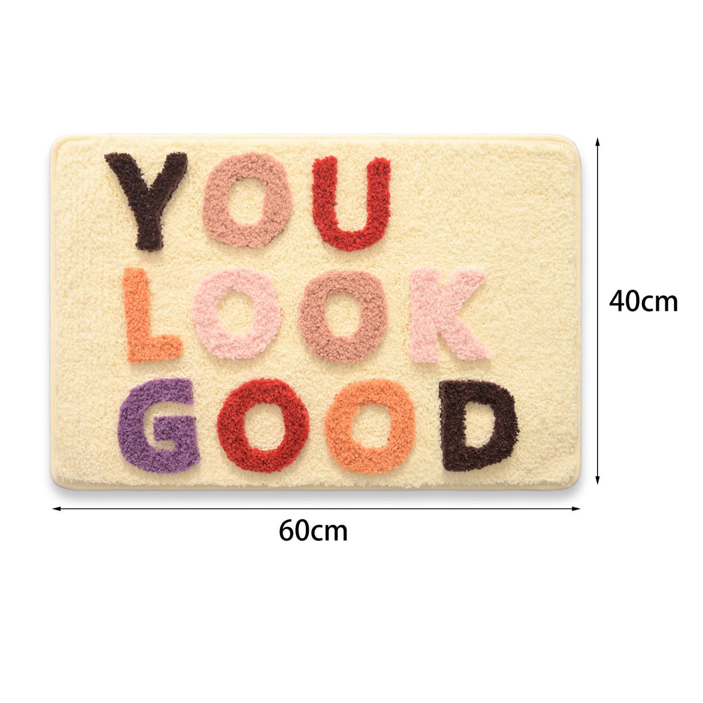 Tapis de Bain Décoratif Amusant Douche en Microfibre Douce