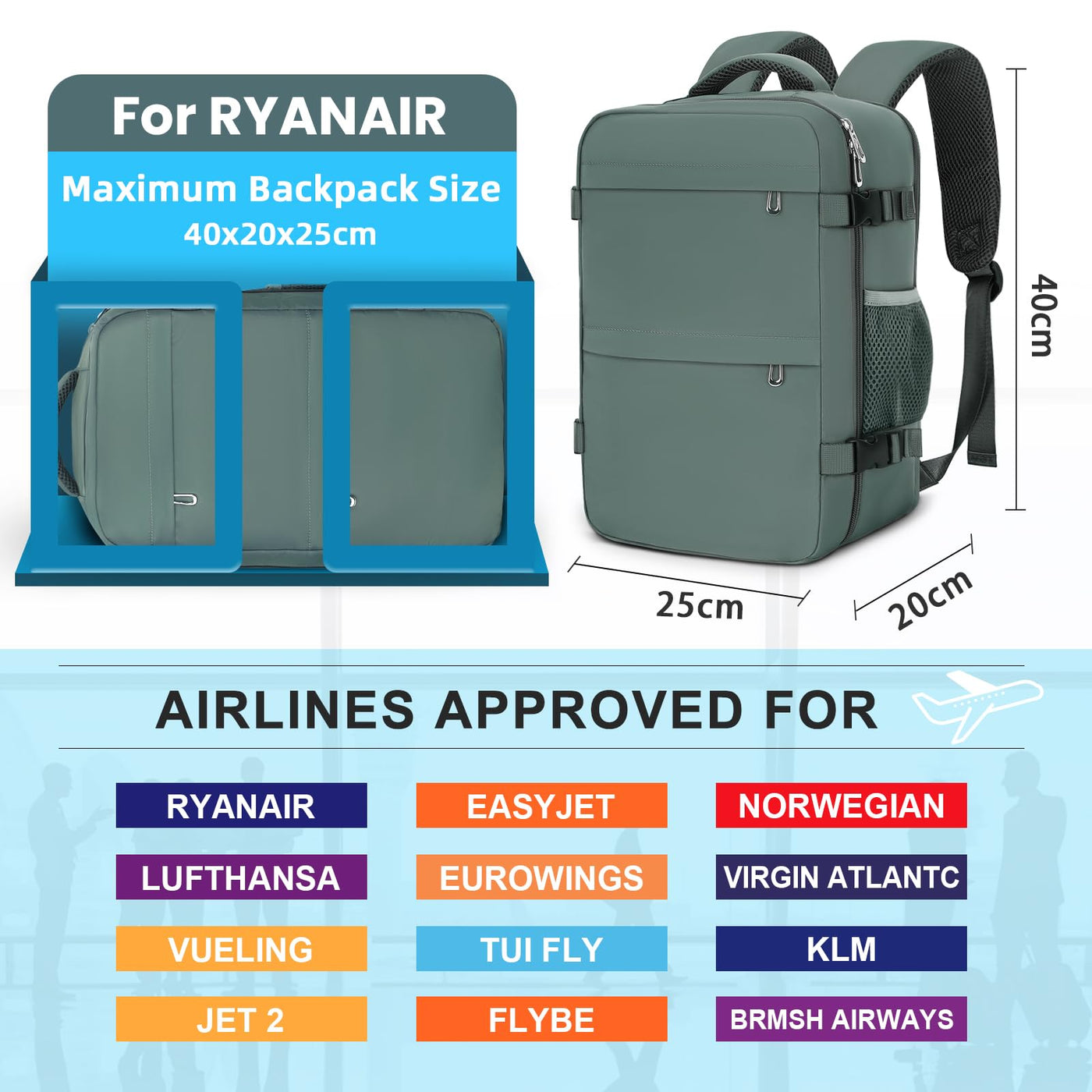 Bagages à main pour Ryanair, Petits bagages à main
