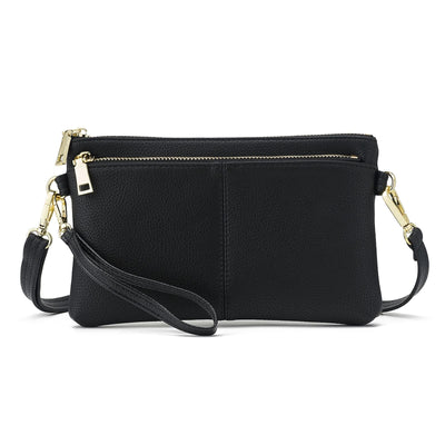 Small Triple Zipper Shoulder Bag
