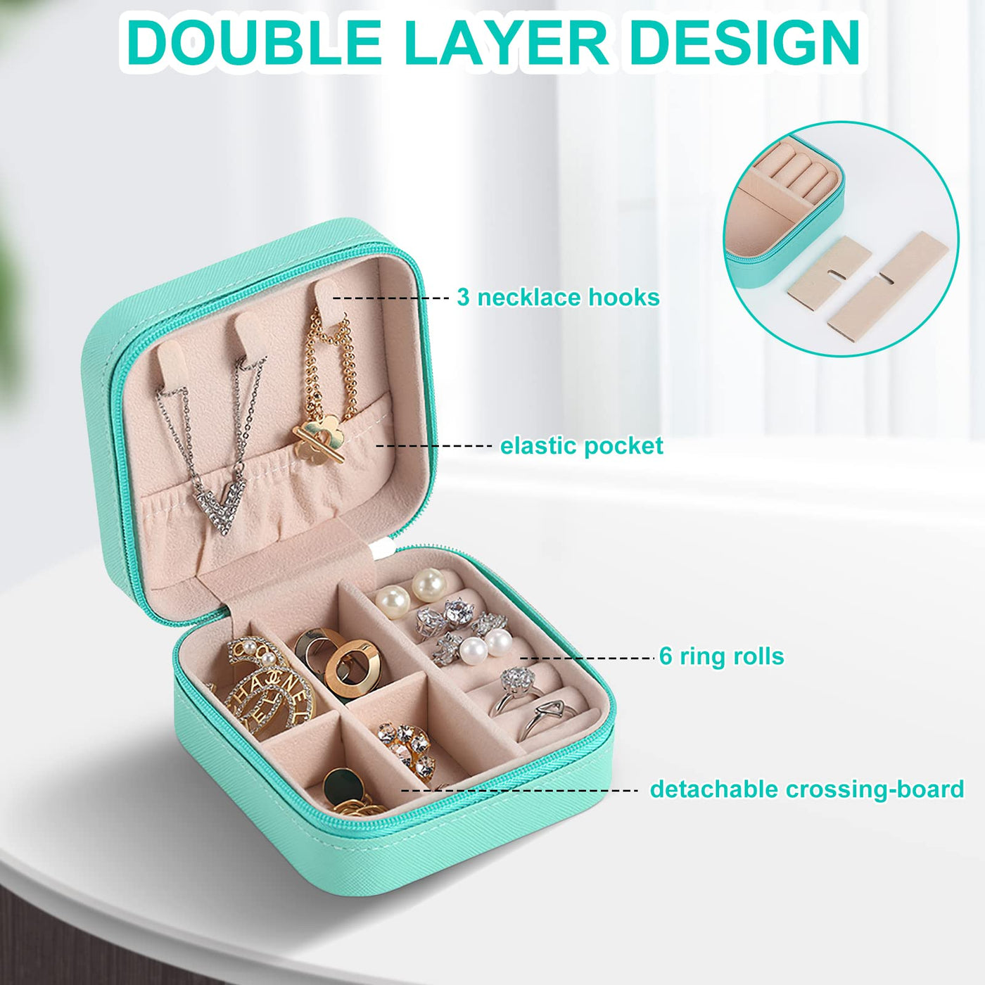 Jewelry box ,Small PU leather jewelry storage jewelry case,Mini jewelry box