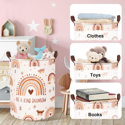 Kinderwäschekorb mit Griff Faltbarer Wäschekorb für Spielzeug