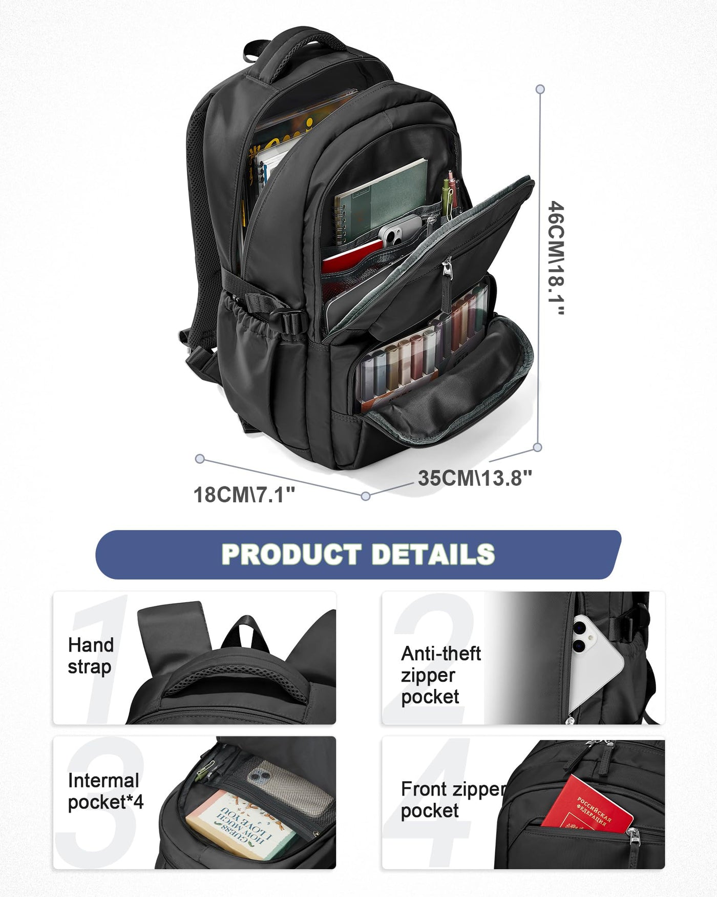 Adolescent Léger De sac à dos d'école, sac à dos Univcersity